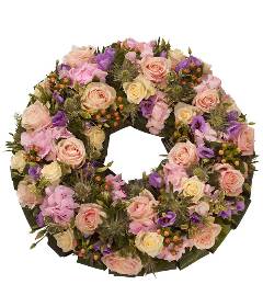 pretty pastel wreath