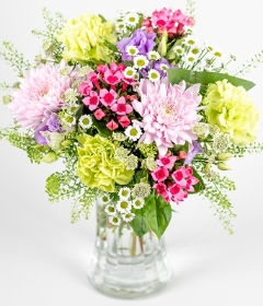 spring arrangement in vase.