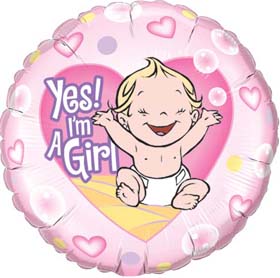 baby girl balloon